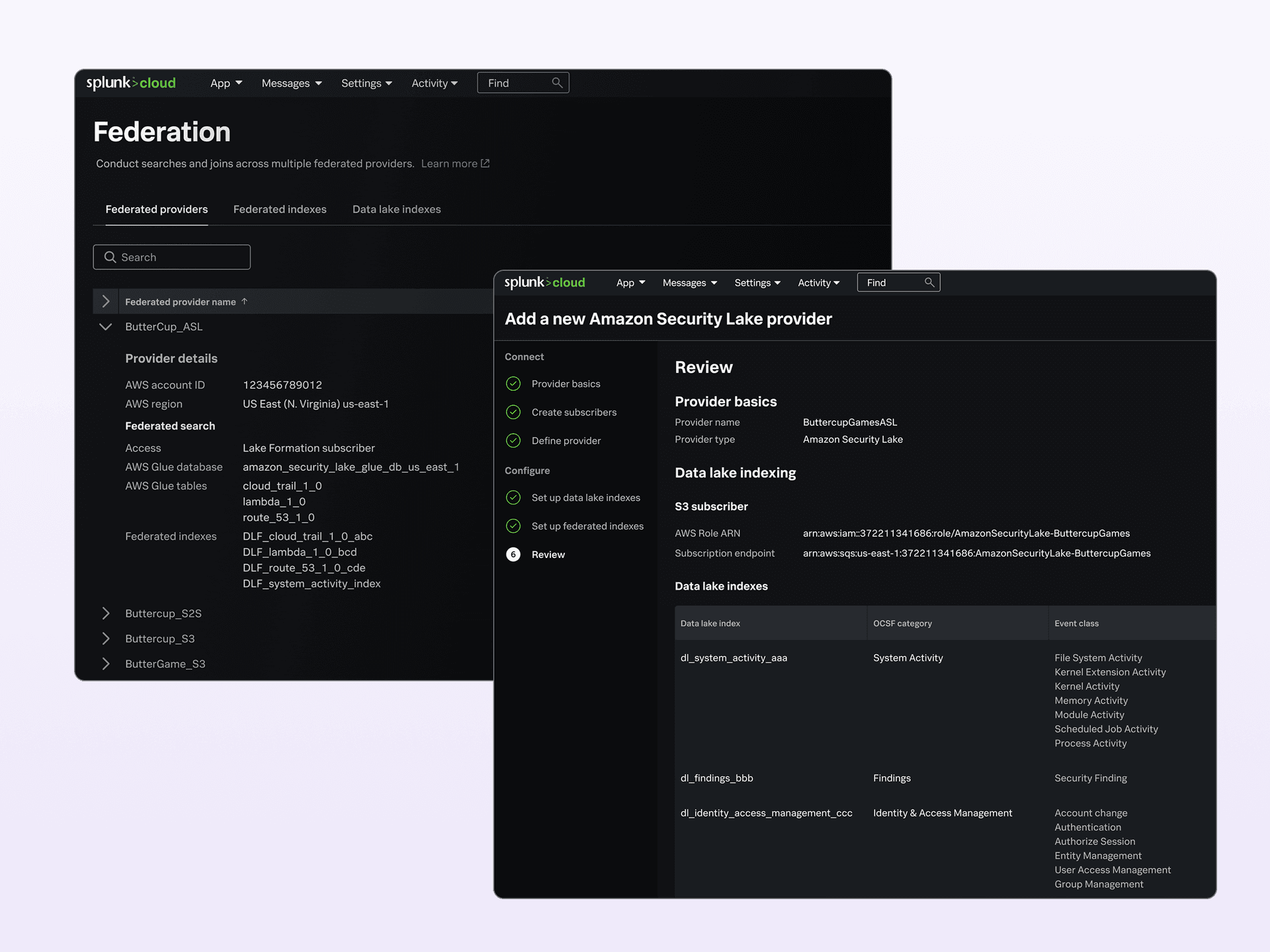 The first handshake with security data